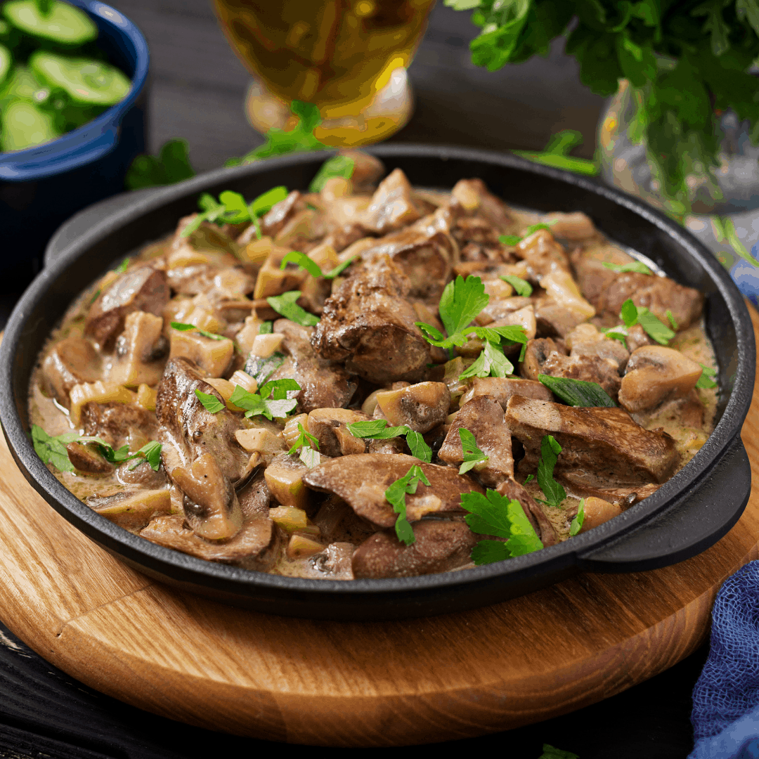 Beef Stroganoff With Leftover Roast