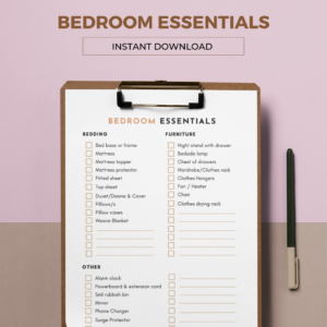 Bedroom Essentials Checklist