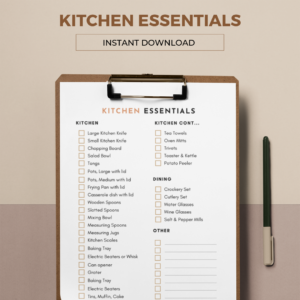 Kitchen Essentials Checklist