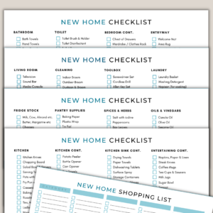 New Home Checklist