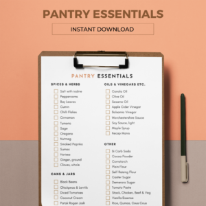 Pantry Essentials Checklist