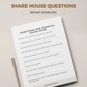 Share House Questions