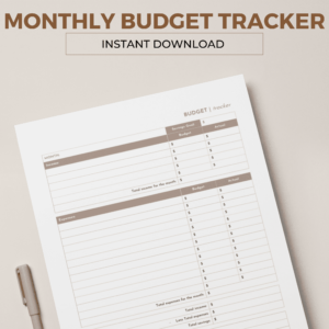 Monthly Budget Tracker