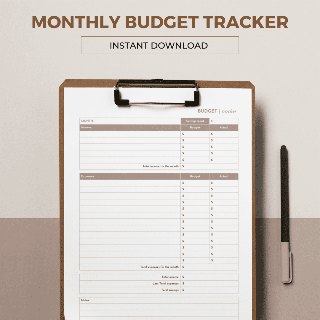 Monthly Budget Tracker