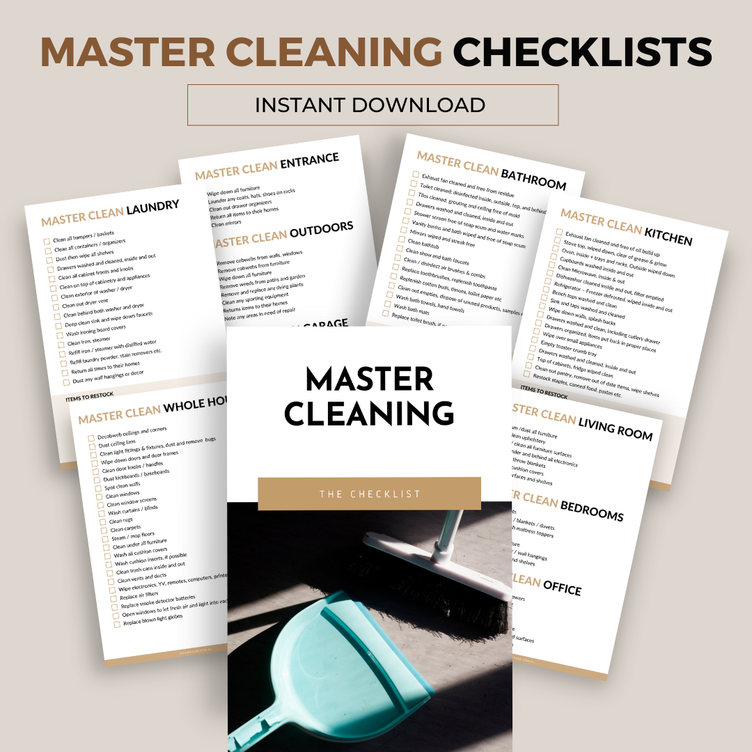 Master Cleaning Checklist