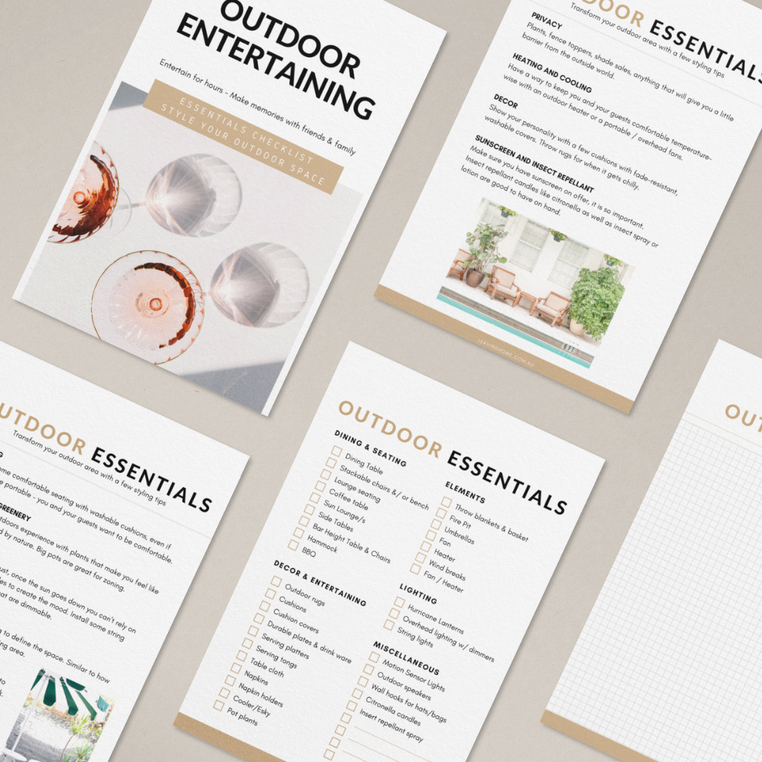 Outdoor entertaining