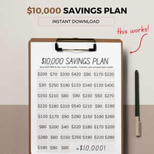 Save $10,000 in one year