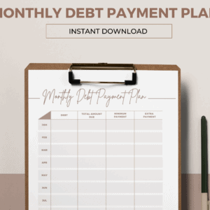 Monthly Debt Payment Plan