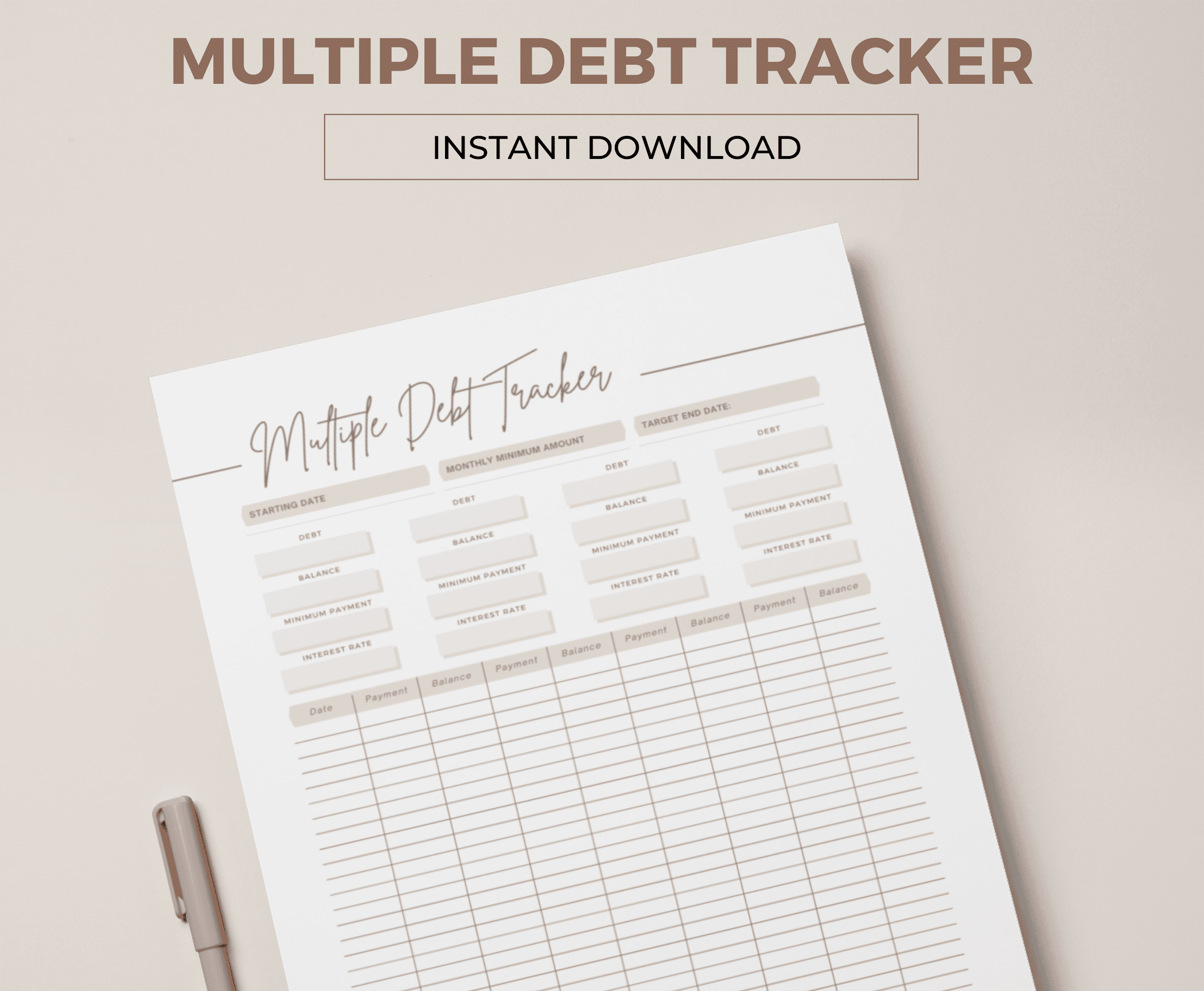 Multiple Debt Tracker