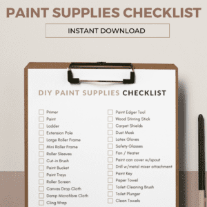 Paint Supplies Checklist