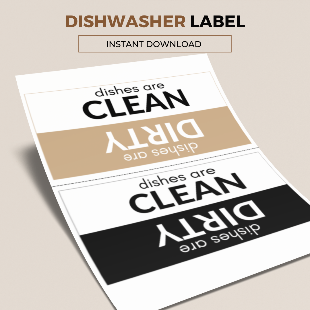 Dishwasher Label