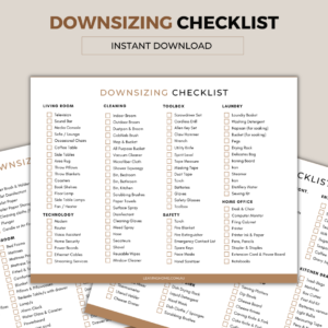 Downsizing Checklist