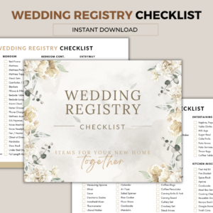 WWedding Registry Checklist