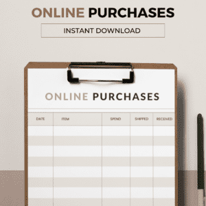 Online Purchases Tracker