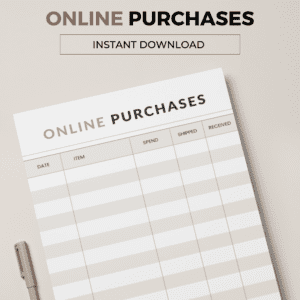 Online Purchases Tracker