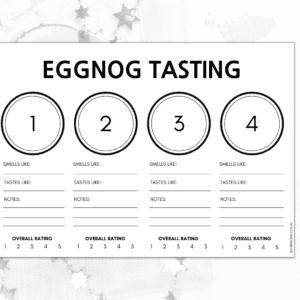 EggNog Tasting Mat