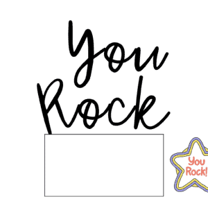 You Rock Parcel Label