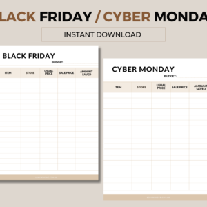 Black Friday and Cyber Monday Trackers