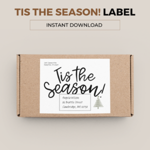 Tis' the Season Parcel Label