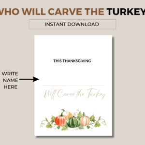 Carve the Turkey sign