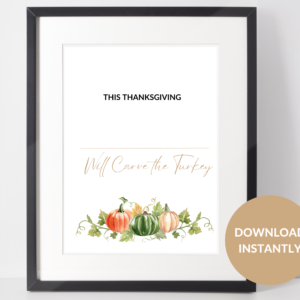 Carve the Turkey sign