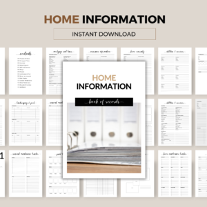 Home Information Cover Page